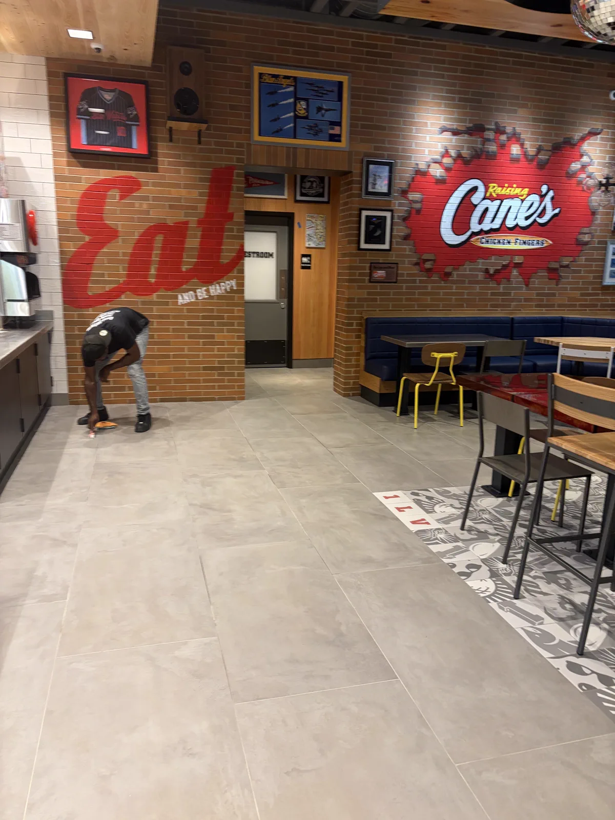 Commercial interior after cleanup